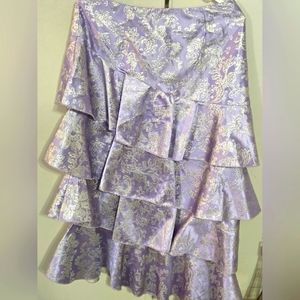 Purple  shirt  shine  silver  decoration